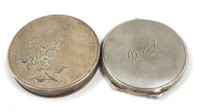 Lot 115 - Mixed Lot:  A ladies compact of circular form,...