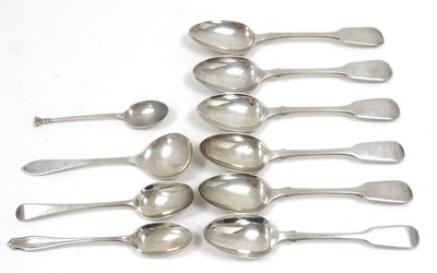 Lot 142 - Mixed Lot: A set of six William IV silver...