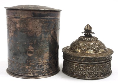 Lot 150 - Mixed Lot: A Middle Eastern white metal...