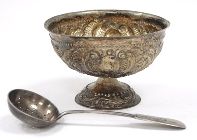 Lot 152 - Mixed Lot:  A continental white metal pedestal...