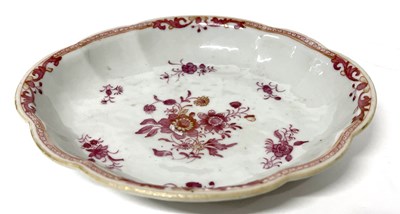 Lot 202 - An 18th Century Chinese porcelain shaped dish...