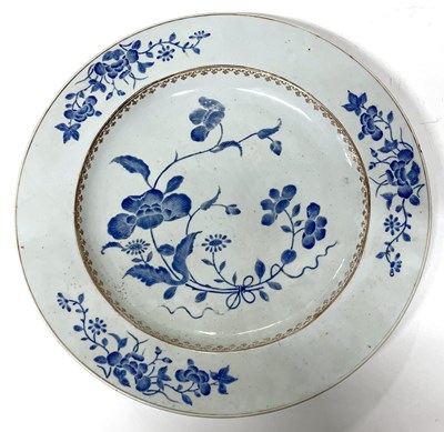 Lot 218 - An 18th Century Chinese porcelain charger...