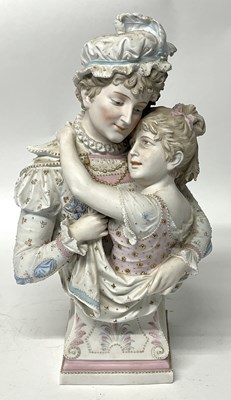 Lot 232 - Late 19th Century continental bisque bust of a...