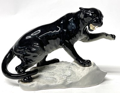 Lot 245 - A further Beswick model of a black panther,...