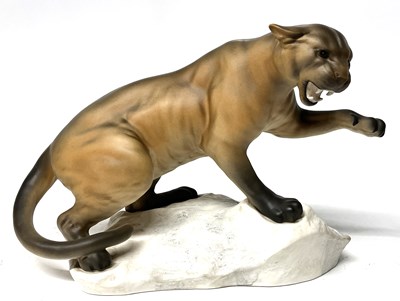 Lot 246 - Further Beswick model of a panther, shape...