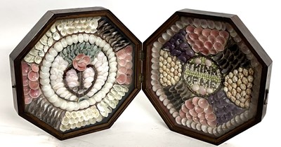 Lot 255 - A 19th Century sailors valentine decorated...
