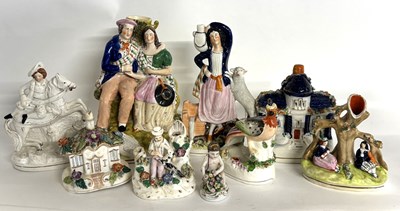Lot 286 - Quantity of Staffordshire ware, Staffordshire...
