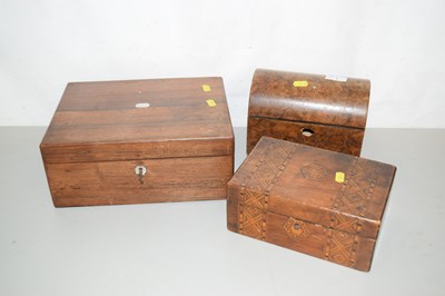 Lot 1 - Mixed Lot: A Victorian writing box for repair,...