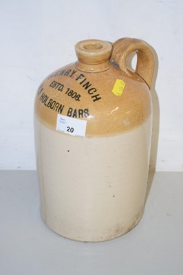 Lot 20 - A stone ware flagon marked Henry Finch
