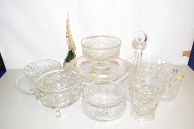 Lot 27 - Mixed Lot: Various cut glass bowls, tazza,...