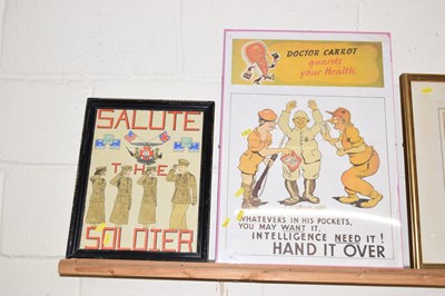 Lot 28 - A reproduction Dr Carrot wartime print...
