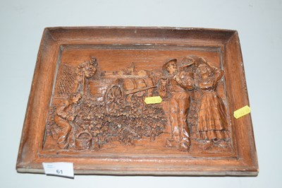 Lot 61 - A 20th Century figural wall plaque