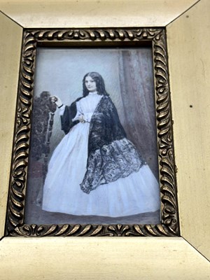 Lot 77 - A framed portrait print The Wife of James...