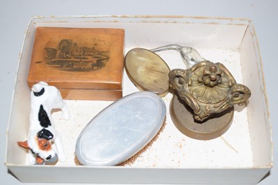 Lot 81 - Mixed Lot: Small box decorated with a scene of...