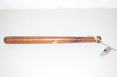 Lot 83 - Vintage truncheon and whistle