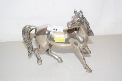 Lot 84 - Silver plated model of a horse