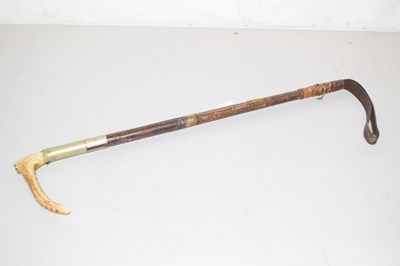 Lot 95 - Vintage horn handled riding crop