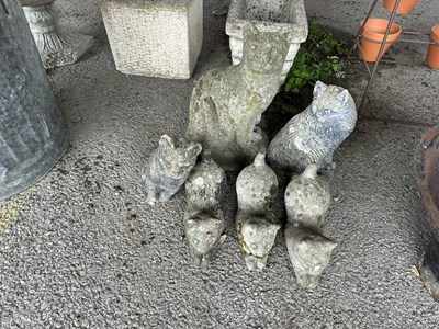 Lot 214 - Six composition Cat Figures