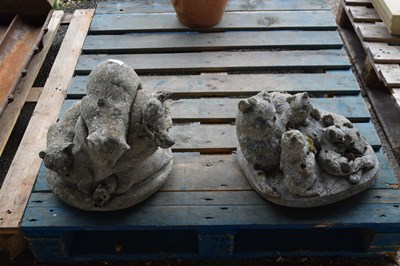 Lot 220 - Two composition figures of Cats and Mice