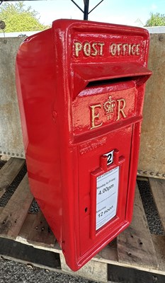 Lot 184 - Painted metal Post Box