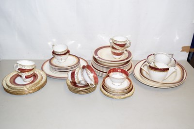 Lot 153 - A quantity of John Maddock gilt rimmed tea and...