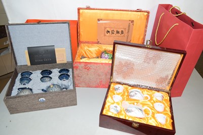 Lot 158 - A group of modern Oriental boxed presentation...