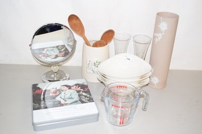 Lot 159 - Mixed Lot: Shaving mirror, various kitchen...