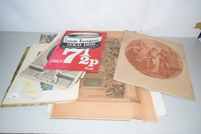 Lot 166 - Mixed Lot: Various unframed engravings,...