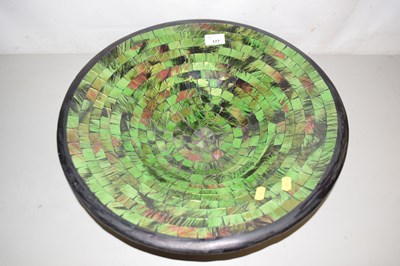 Lot 177 - A modern mozaic finish fruit bowl
