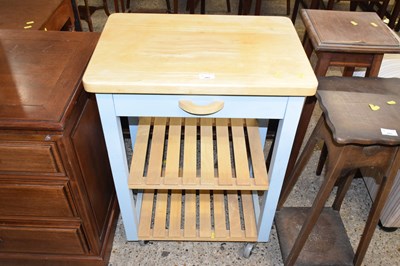 Lot 282 - Modern light wood and painted kitchen stand