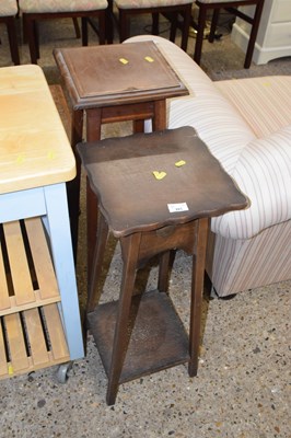 Lot 283 - An Edwardian mahogany jardiniere stand and a...