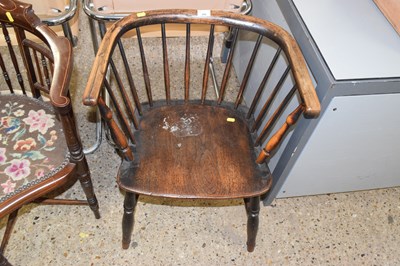 Lot 286 - A 19th Century stick and bow back armchair...
