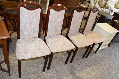 Lot 298 - A set of four retro dining chairs