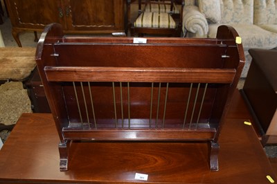Lot 300 - A mahogany magazine rack
