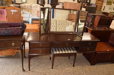 Lot 308 - A Stag Minstrel dressing table with triple...