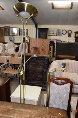 Lot 312 - A modern uplighter and a further floor...