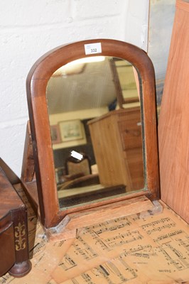Lot 332 - An easel back dressing table mirror