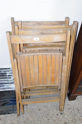 Lot 344 - Set of four folding chairs by Trenowath & Sons,...