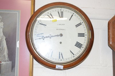Lot 233 - J Walker, wall clock with spring driven movement