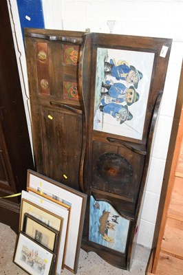 Lot 239 - An unusual over mantel or sideboard back...