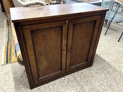 Lot 271A - A Victorian mahogany cupboard with two...