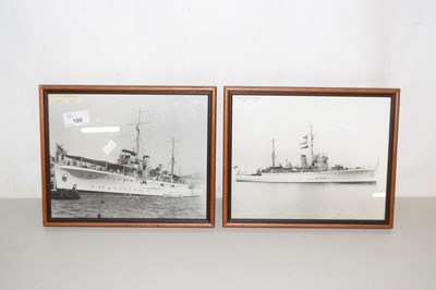 Lot 199 - Shipping Interest - Two photographs of HMS...