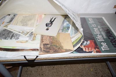 Lot 205 - Mixed lot of various unframed prints,...
