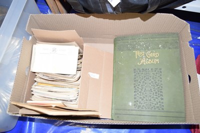 Lot 546 - A postcard album and a quantity of loose...