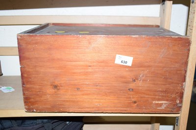 Lot 630 - Wooden storage box