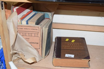 Lot 645 - Vintage books
