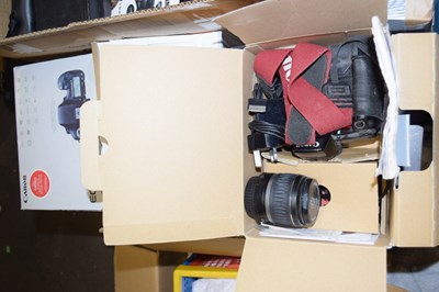 Lot 655 - Three Canon digital SLR's including an EOS 5D...