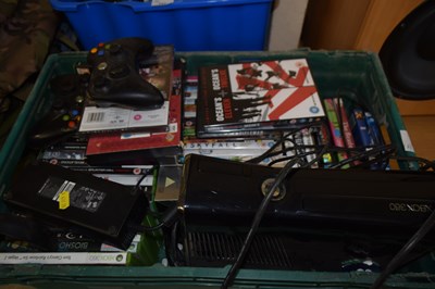 Lot 728 - An XBox 360 together with various games and DVD's