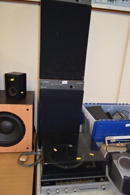 Lot 733 - A pair of Wharfdale Mach III speakers together...