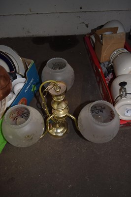 Lot 746 - Three branch light fitting